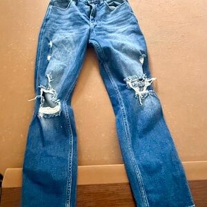 Hollister distressed Women's Blue Denim Jeans size 3R